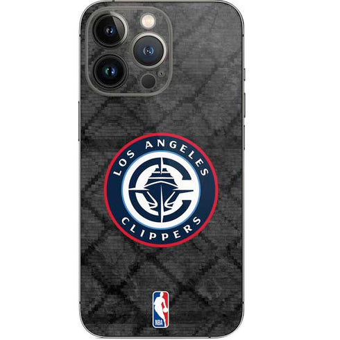 NBA Los Angeles Clippers Black Rust iPhone 14 Pro Skin